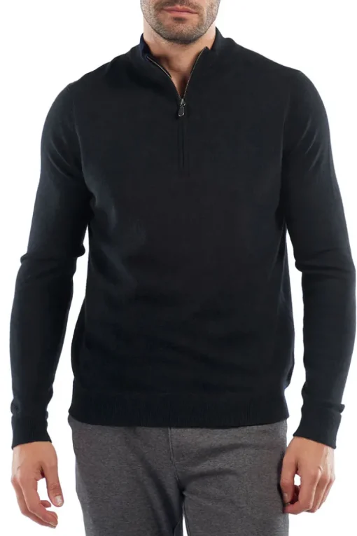 The Ryan Mock Zip Sweater