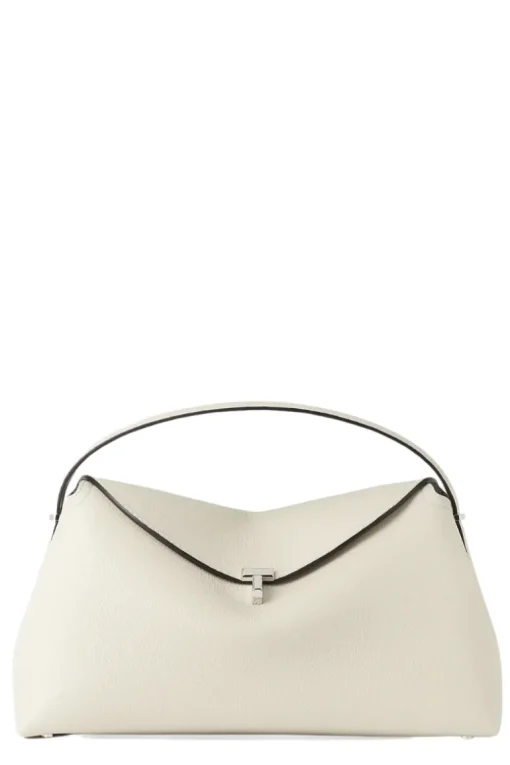 T-Lock Grained-Leather Bag