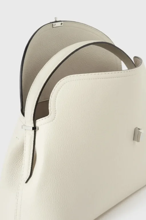 T-Lock Grained-Leather Bag