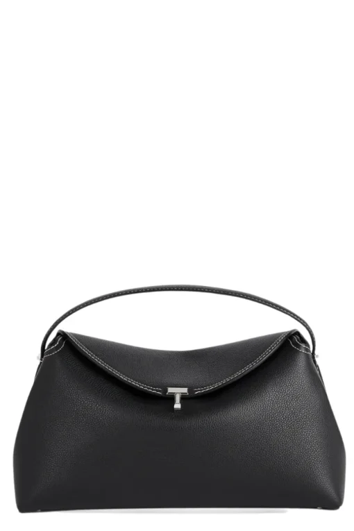 T-Lock Grained-Leather Bag
