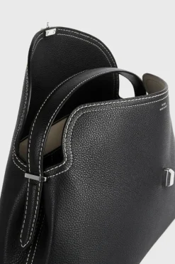 T-Lock Grained-Leather Bag