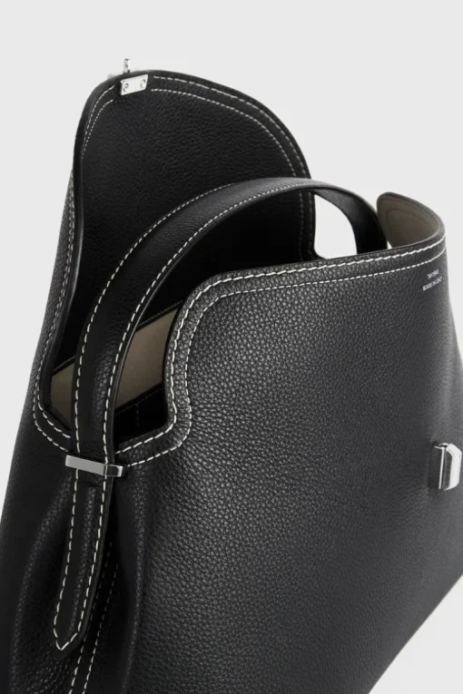 T-Lock Grained-Leather Bag