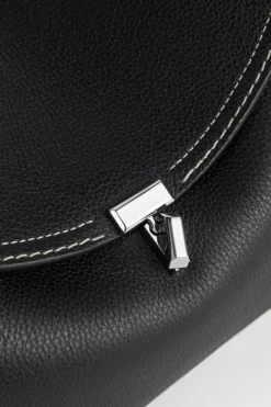 T-Lock Grained-Leather Bag
