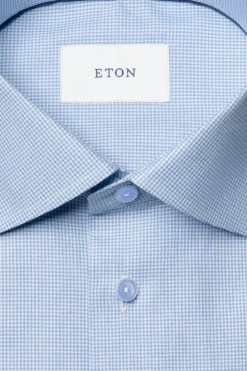 Tonal Button Check Twill Shirt