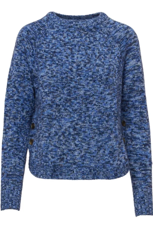 Tweed Buttoned Shirttail Crew