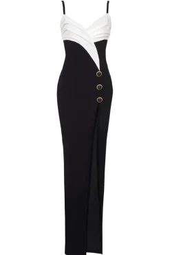 Two-Tone Long Dress