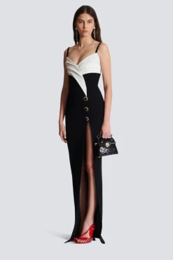 Two-Tone Long Dress