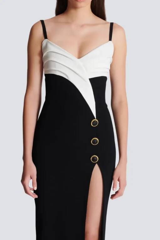 Two-Tone Long Dress