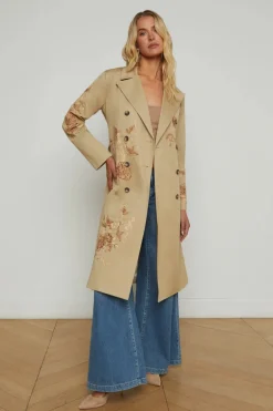 Venus Embroidered Trench Coat