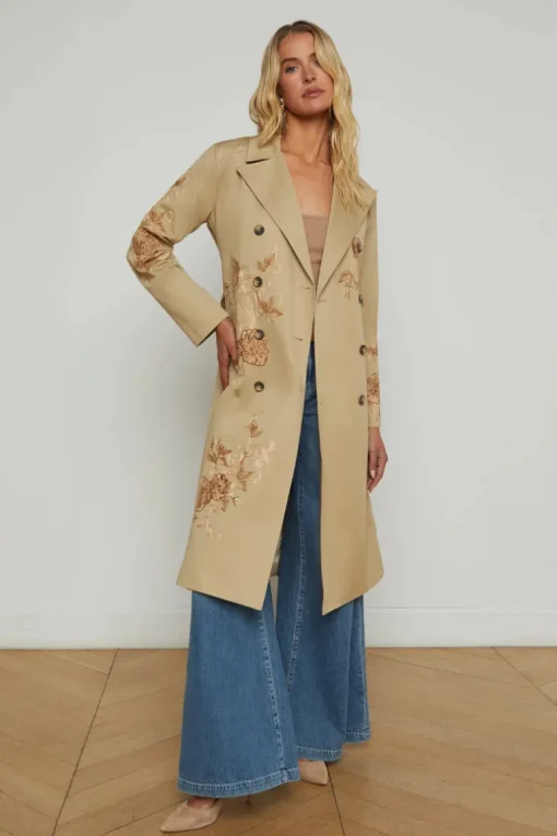 Venus Embroidered Trench Coat