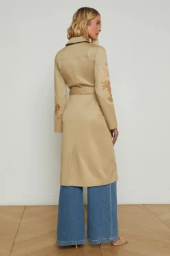 Venus Embroidered Trench Coat