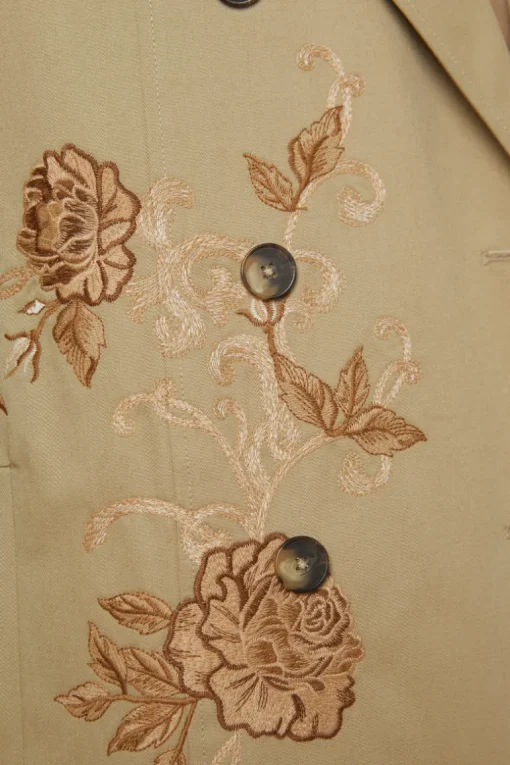Venus Embroidered Trench Coat