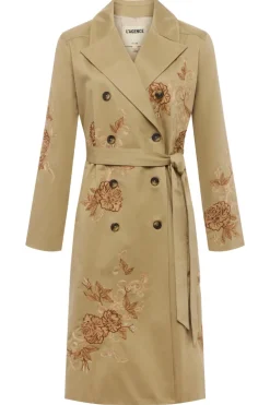 Venus Embroidered Trench Coat