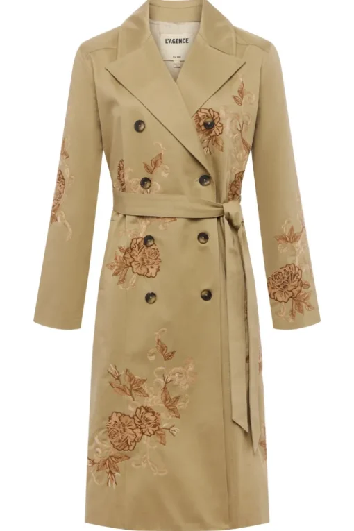 Venus Embroidered Trench Coat