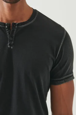Vintage Wash Henley T-Shirt