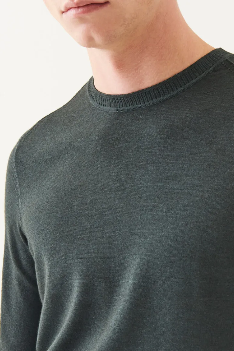 Vintage Wash Ribbed Hem Crewneck
