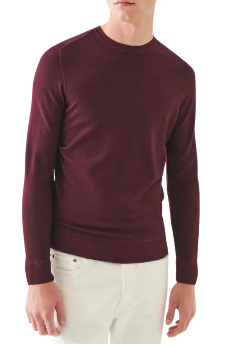 Vintage Wash Ribbed Hem Crewneck