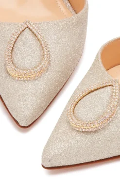 Vittorio 85 Glitter Slingback Pump