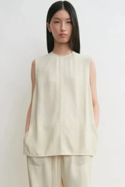 Woven Stripe Top