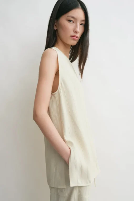 Woven Stripe Top